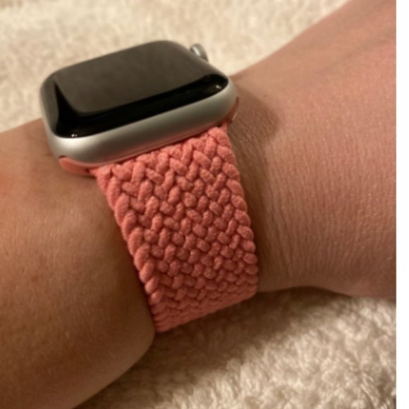 NEW Pink Braided Solo Loop For Apple Watch - Picture 3 of 8